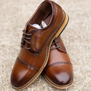 Boys Cognac Dress Shoes Size 3